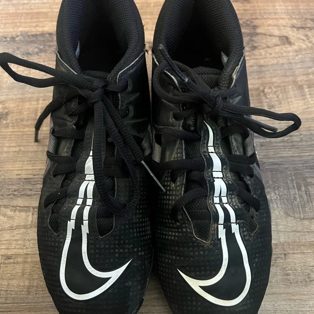 Nike alpha Black and White Football Cleats